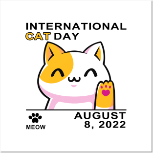 International cat Day "Cat Lovers" Posters and Art